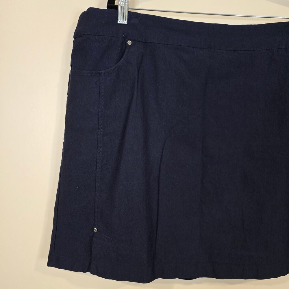 Women's Tribal Navy Blue Pull On Skort | Size 22W - Picture 4 of 11